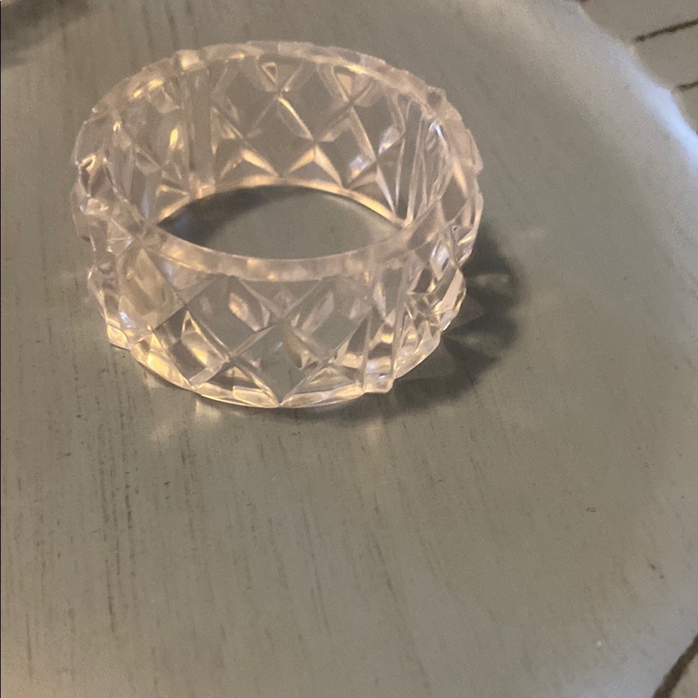 Plastic Clear Napkin Rings